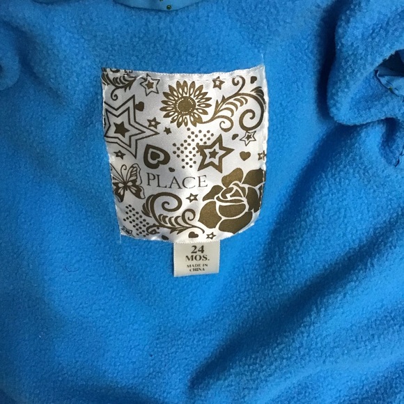 The Children’s Place Toddler Girl 24M Winter faux fur Hoodie - Picture 6 of 6